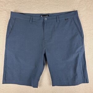 Travis Mathew Shorts Mens 40 Blue 10" Inseam Casual‎ Chino Performance Golf